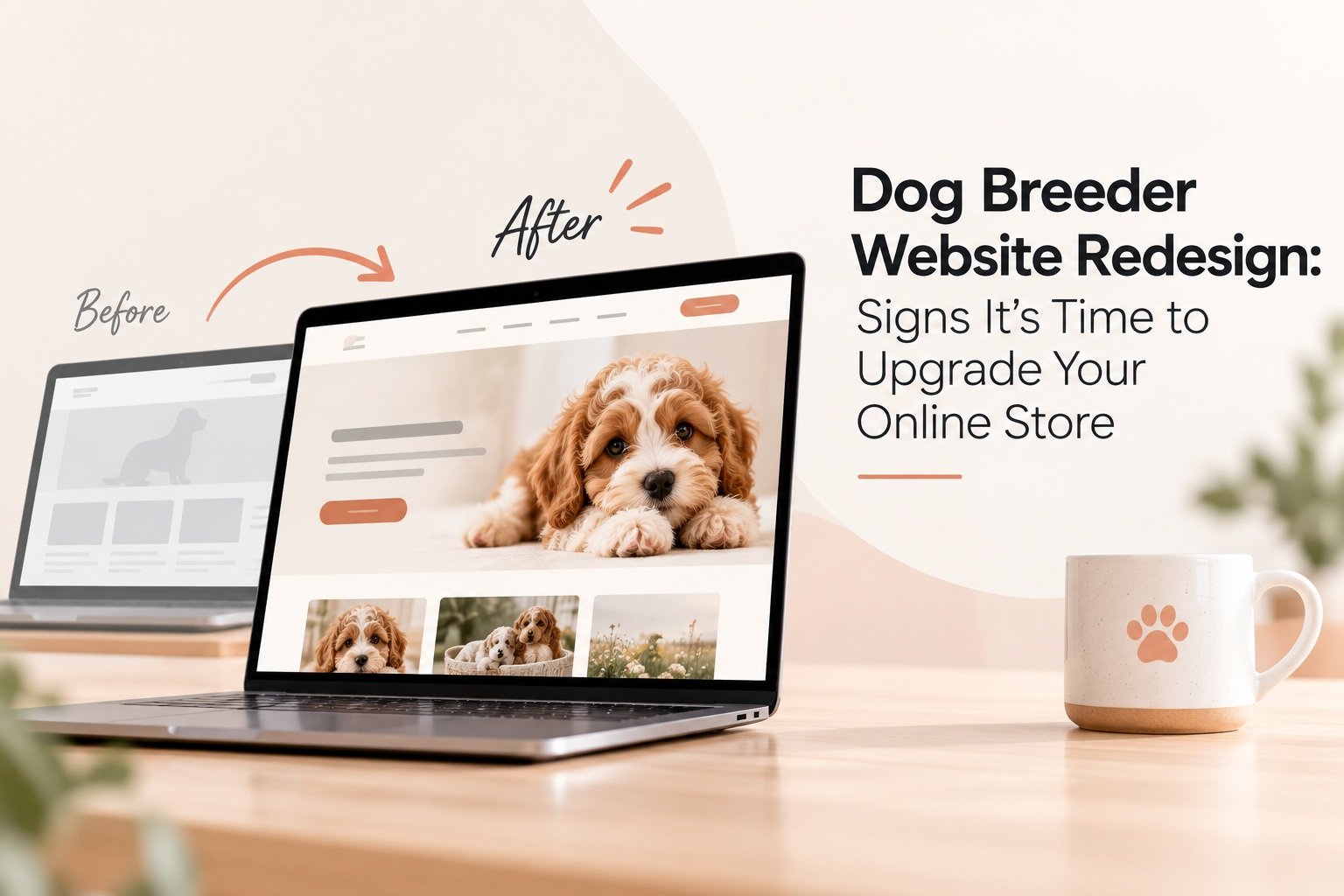 website redesign for dog breeders